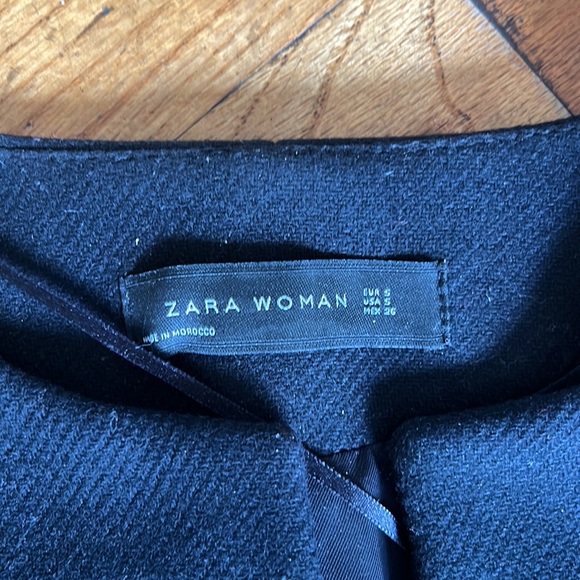 Zara Chic Tassel Jacket size S/M Black - Picture 5 of 8